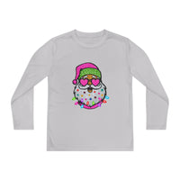 Faux Glitter Santa, Christmas Shirt For girls,