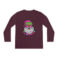 Faux Glitter Santa, Christmas Shirt For girls,