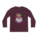 Faux Glitter Santa, Christmas Shirt For girls,