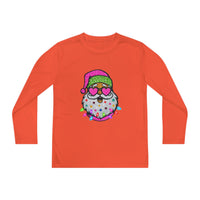 Faux Glitter Santa, Christmas Shirt For girls,