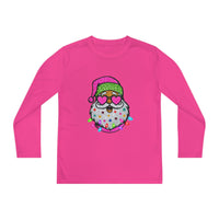 Faux Glitter Santa, Christmas Shirt For girls,